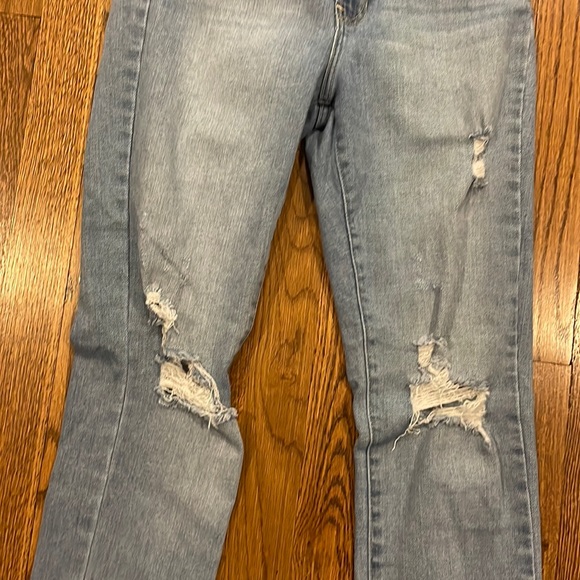 Just Black distressed skinny jean with raw hem size 28 - Picture 3 of 7